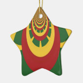 ビューティフルアメージングラスタカラーズアートプリント セラミックオーナメント (左)