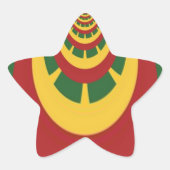 ビューティフルアメージングラスタカラーズアートプリント 星シール (正面)