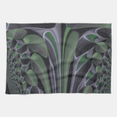 ビューティフルアメージングリーンオーロラテクスチャアートデザイン キッチンタオル (横)