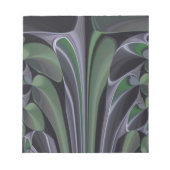 ビューティフルアメージングリーンオーロラテクスチャアートデザイン ノートパッド (正面)