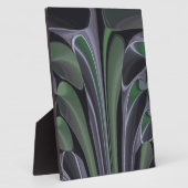 ビューティフルアメージングリーンオーロラテクスチャアートデザイン フォトプラーク (側面)