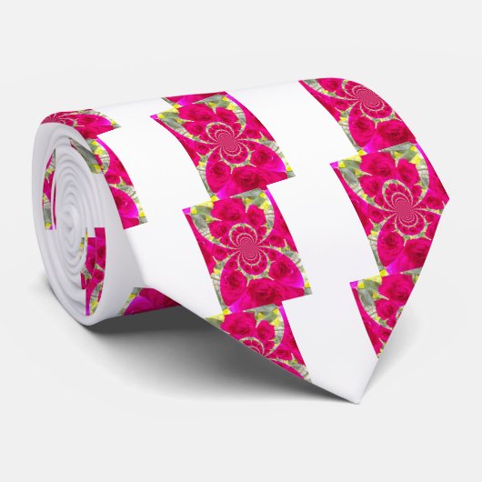 ビューティフルアメージングレッドローズ万華鏡のように千変万化するパターンパターン ネクタイ (ロール)