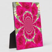 ビューティフルアメージングレッドローズ万華鏡のように千変万化するパターンパターン フォトプラーク (側面)