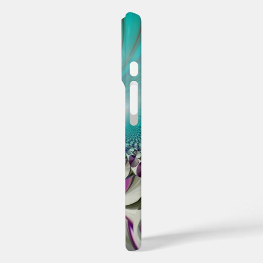 ビューティフルアンゲリックパープルとシアン抽象芸術プリント Case-Mate iPhoneケース (裏面 / 左)