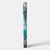 ビューティフルアンゲリックパープルとシアン抽象芸術プリント Case-Mate iPhoneケース (裏面 / 左)