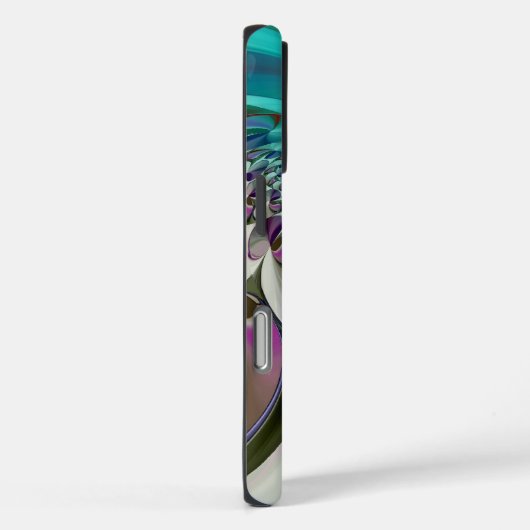 ビューティフルアンゲリックパープルとシアン抽象芸術プリント Case-Mate iPhoneケース (裏面 / 右)