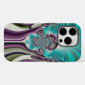 ビューティフルアンゲリックパープルとシアン抽象芸術プリント Case-Mate iPhoneケース (裏面 (横))
