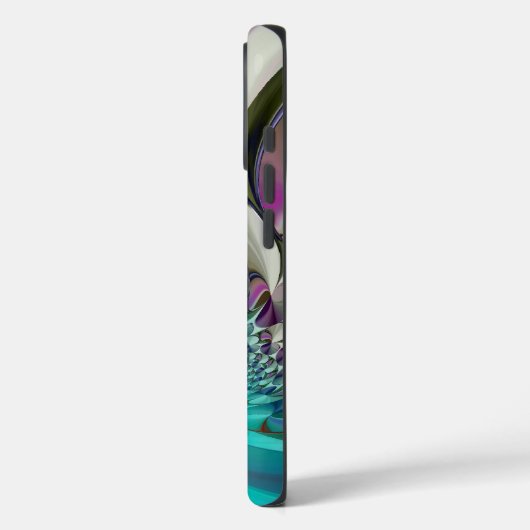 ビューティフルアンゲリックパープルとシアン抽象芸術プリント Case-Mate iPhoneケース (裏面 / 左)
