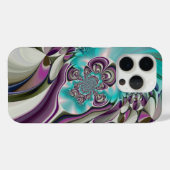 ビューティフルアンゲリックパープルとシアン抽象芸術プリント Case-Mate iPhoneケース (裏面 (横))