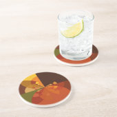 ビューティフルアース抽象芸術アートプリント コースター (側面)