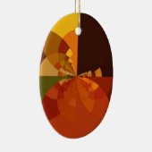 ビューティフルアース抽象芸術アートプリント セラミックオーナメント (右)