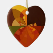 ビューティフルアース抽象芸術アートプリント セラミックオーナメント (右)