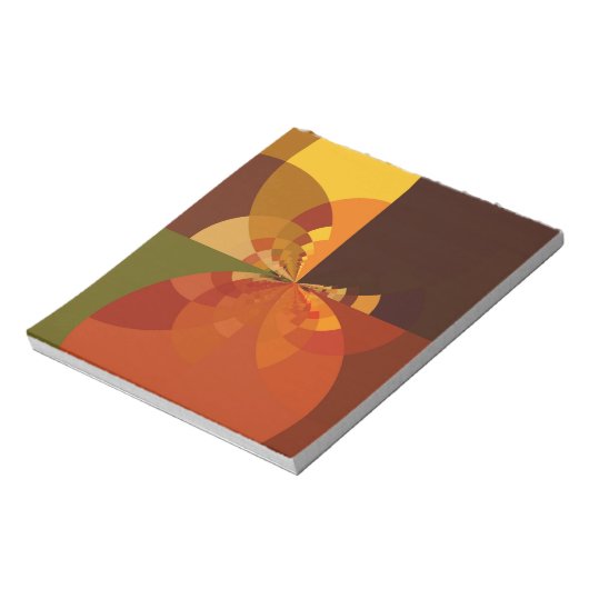 ビューティフルアース抽象芸術アートプリント ノートパッド (回転)