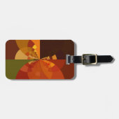 ビューティフルアース抽象芸術アートプリント ラゲッジタグ (正面横)