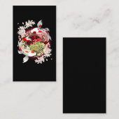 ビューティフルアートフラワー日本のコイフィッシュ 名刺 (正面/裏面)