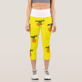 ビューティフルイエローオレンジカプリ カプリレギンス (正面)