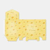 ビューティフルイエローチーズウェッジカスタム文字 フェイバーボックス (折り畳みなし)