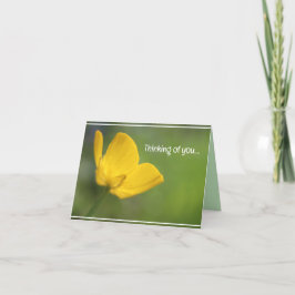 ビューティフルイエローバターカップフローラ自然 カード