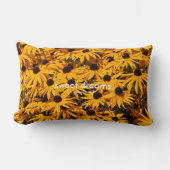 ビューティフルイエローフローラルドベッキアコンフォローア ランバークッション (正面)