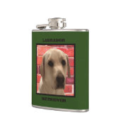 ビューティフルイエローラブラドールレトリーブドッグ フラスク (左)