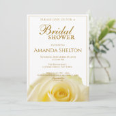 ビューティフルイエローローズフローラブライダルシャワー 招待状 (スタンド正面)