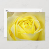 ビューティフルイエローローズブライダルシャワー インビテーションポストカード (正面/裏面)