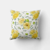 ビューティフルイエローローズブーケ装飾用クッション クッション (裏面)