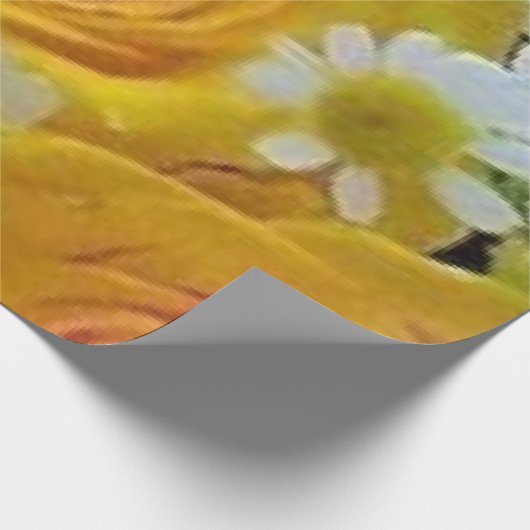 ビューティフルイエローローズラッピング紙 ラッピングペーパー (角)