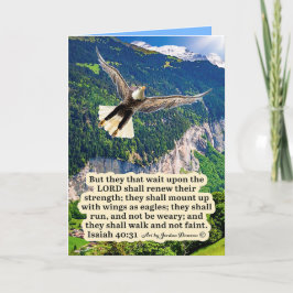 ビューティフルイーグル聖なる書物、 経典イザヤ40:31 カード