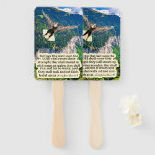 ビューティフルイーグル聖なる書物、 経典イザヤ40:31 ハンドファン (正面&裏面)