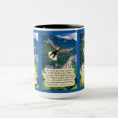 ビューティフルイーグル聖なる書物、 経典イザヤ40:31 マグカップ (中央)