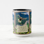 ビューティフルイーグル聖なる書物、 経典イザヤ40:31 マグカップ (中央)