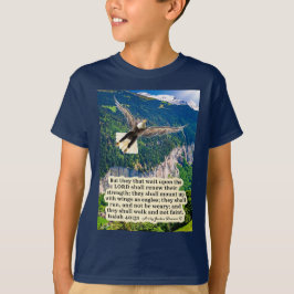 ビューティフルイーグル聖なる書物、 経典イザヤ40:31 Tシャツ