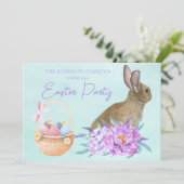 ビューティフルイースターバニーカスタムパーティー 招待状 (スタンド正面)