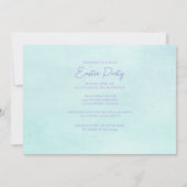 ビューティフルイースターバニーカスタムパーティー 招待状 (裏面)