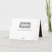 ビューティフルイードムバラクゴールデン&ブラウンタイポグラフィ カード (裏面)