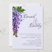 ビューティフルウィステリアブルンチバブリーブライダルシャワー 招待状 (正面)