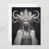 ビューティフルウィッチデーモンクイーンファンタジーアート ポストカード (正面/裏面)