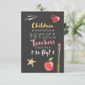 ビューティフルウィングス引用文物理先生 サンキューカード (スタンド正面)