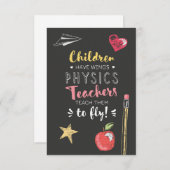 ビューティフルウィングス引用文物理先生 サンキューカード (正面/裏面)