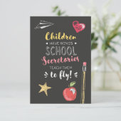 ビューティフルウィングス引用文-学校書記 サンキューカード (スタンド正面)