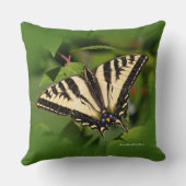 ビューティフルウェスタンタイガーアゲハチョウバタフライ クッション (裏面)