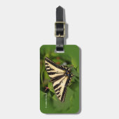 ビューティフルウェスタンタイガーアゲハチョウバタフライ ラゲッジタグ (正面縦)