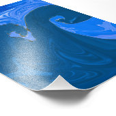 ビューティフルウェーブ絵画抽象芸術のウォールアート フォトプリント            (角)