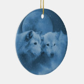 ビューティフルウォルブズインザスノーホリデイオーナメント セラミックオーナメント (右)