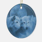 ビューティフルウォルブズインザスノーホリデイオーナメント セラミックオーナメント (左)