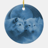 ビューティフルウォルブズインザスノーホリデイオーナメント セラミックオーナメント (裏面)