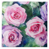 ビューティフルウォーターカラーピンクローズコレクシ人気があるョン タイル (正面)