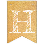 ビューティフルウォーターカラーベアハッピーバースデー バンティングフラッグ (第2の旗)