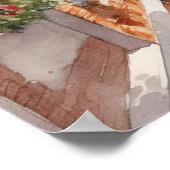 ビューティフルウォーターカラーヴェネツィアカナルトラベル ポスター (角)